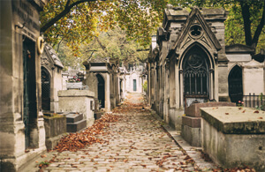 Der Friedhof Père Lachaise in Paris
